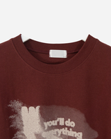 シャドープリント長袖Tシャツ