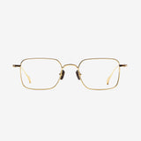 Knouun Square titanium glasses CODE. 102. D Gold