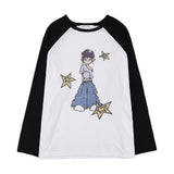 Pony Star Long Sleeve (Black) F25QB095
