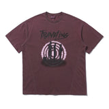 トラベリングピグメントTシャツ マゼンタ