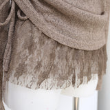 Riena Lace Shirring Sheer Top 232841783