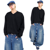 オーバーダンブルボックスン長袖Tシャツ