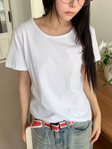 シルクUネックTシャツ (3C)