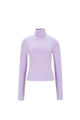 smile turtleneck lavender