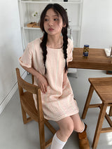 SOFT FLOWER BUTTON DRESS (2C)