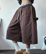SNAP OVER BASIC BERMUDA PANTS 🩵💕🧸🤎8COLOR