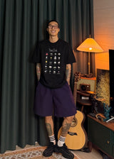[ virstyle original ] INKKI Mesh Nylon Wide-Leg Shorts 