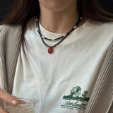 [MADE]Rattler Onyx stone Necklace