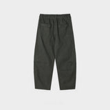Vintage pintuck curved pants