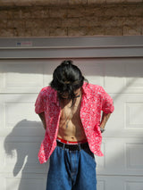 LAUL PAISELY SHORT SLEEVE SHIRT RED