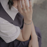 Love even your sadness, line bracelet
