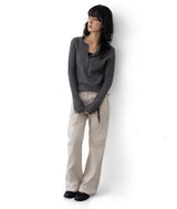 Nata Henley Neck Ribbed Knit Top