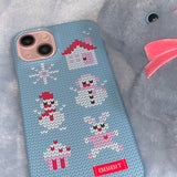 スノーマンビレッジニットハードケース (グロッシー)