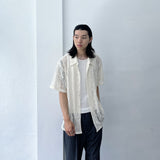 Geometric Openwork Shirt