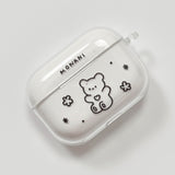 [AirPods] Black maro bear hard case (only case)