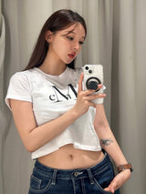 MAIN SYMBOL SIGNATURE LOGO HALF T (White, Black)