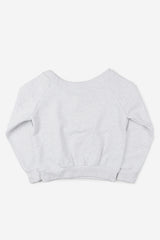 Star off-shoulder sweatshirt