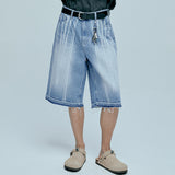 navajo パターンカットオフバミューダパンツ light blue