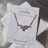[VIVIZ Eunha Necklace] Heavenly Crystal Necklace - Silver (Regular Length Version)
