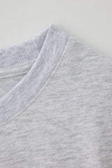T/T スカルプテッド ハーフTシャツ (melange white)
