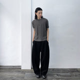 Linear Vintage Silhouette Short-sleeve