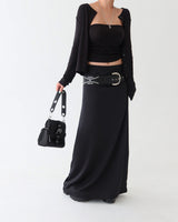 26FW Shirring Tube Top & Cardigan Set