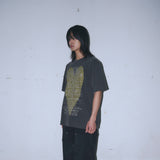 Untitled ハートロゴ ピグメントウォッシュ半袖 Washed Black