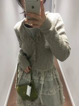 Paper Frill Cardigan (3color)