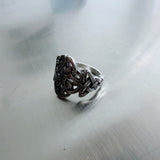 Woven Detail Silver Ring