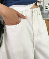 Flying Wing Back Embroidery Point Balloon Fit Summer Cotton Pants 1 Color