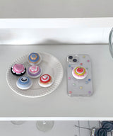 Button Layered Tok_03 phone grip holder