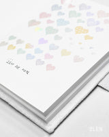 PET Aurora Foil Hearts Kiss Cut Tape
