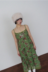 コイケ ローズ レース ビスチェ ドレス (PINK, GREEN 2COLORS!)