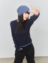 STAR LAYERED LONG SLEEVE - NAVY