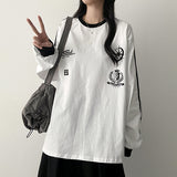 In-mi track line boxy fit long sleeve t-shirt