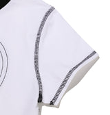 Heart cutting crop T-shirt (White