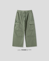 [Unisex] Dyeing tuck cargo pants(3color)