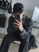 ASCLO Joy Over Dyeing Check Shirt (2color)