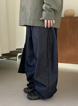 Podan Raw Denim Balloon Wide Pants