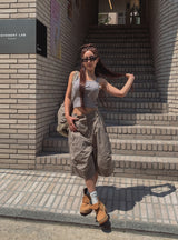 フレッシュピンタックバミューダパンツ