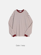 Lower stripe long sleeves 3color
