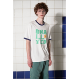 LOGO RINGER T SHIRT / WHITE