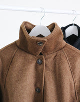 Belted Balmacan Single Alpaca Half Coat (Wool Coat/Winter Coat)