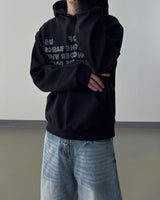 Stay Lettering Cropped Hoodie