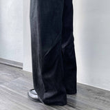 Mineral Grey Relaxed Full-Length Pants