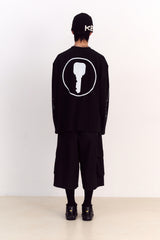 Circle Key's Waffle Long Sleeve (Black)