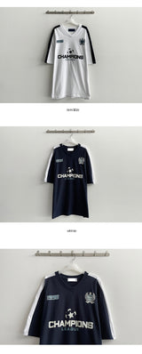 ザチャムVネックカラーTシャツ