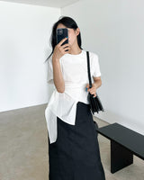 Riable wrap tie blouse