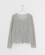 Vianne Stripe Sleeveless Cardigan Set
