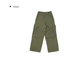 Haeran Two-Buckle Big Cargo Pocket Wide Pants